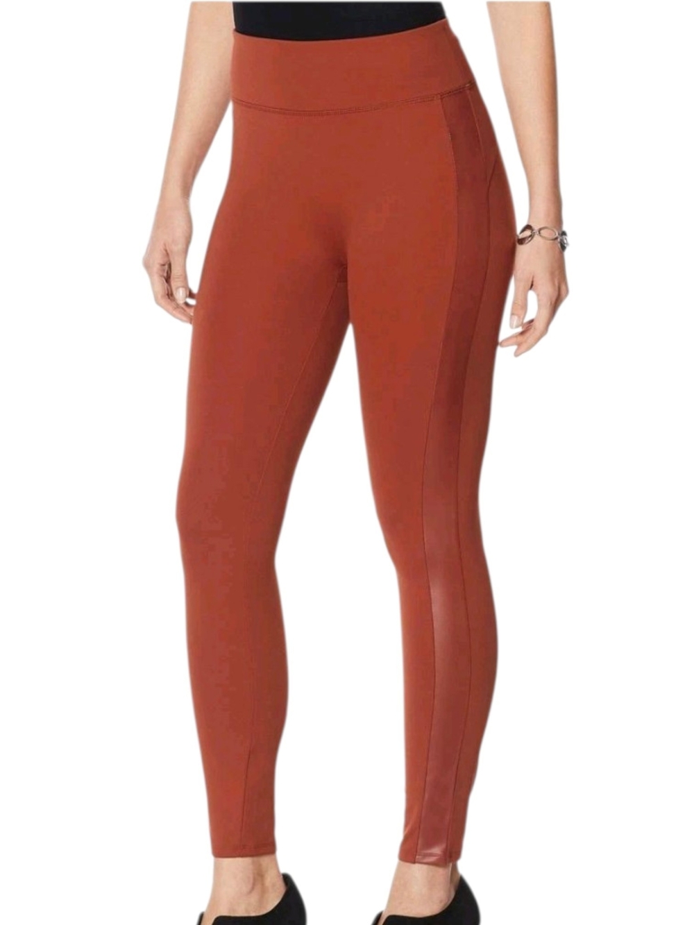 G by Giuliana Jet Set G Legging w/ Side Stripe - Spice Sz L